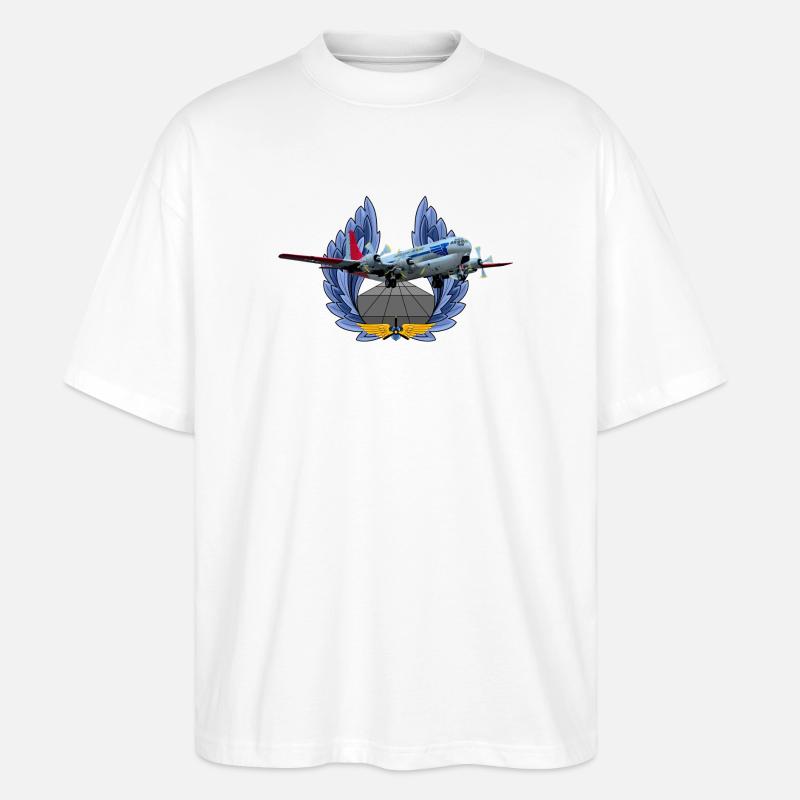 C-97 Stratofreighter - Stanley/Stella Oversized Unisex Bio T-Shirt Blaster 2.0 - Weiß