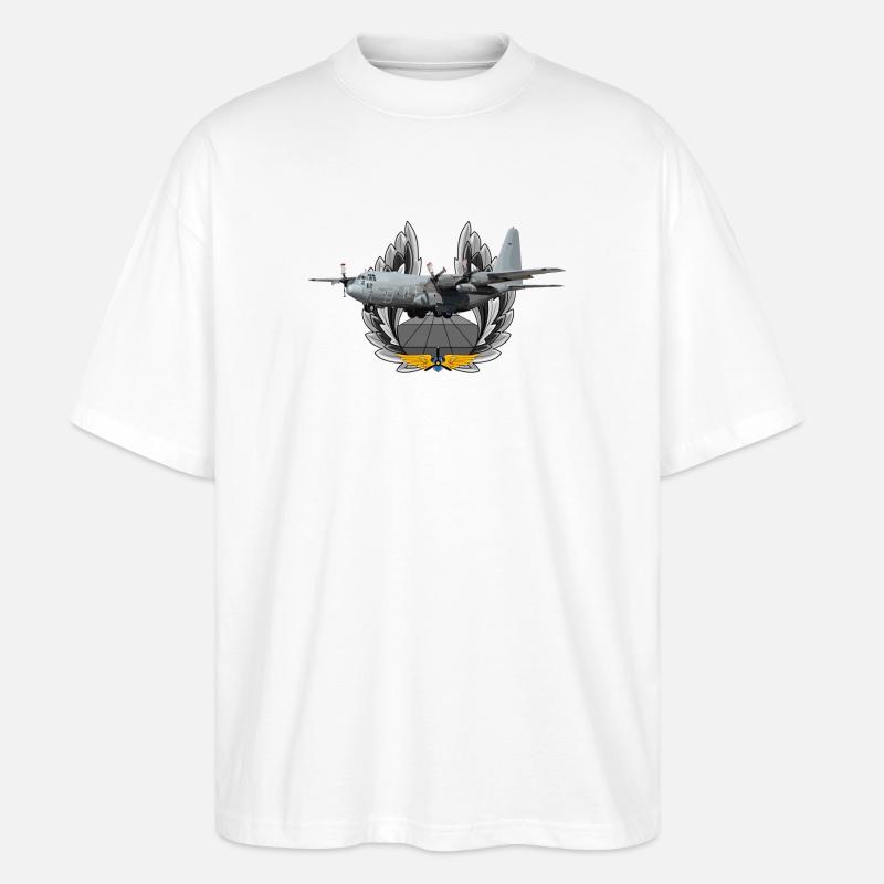 C-130 Hercules - Stanley/Stella Oversized Unisex Bio T-Shirt Blaster 2.0 - Weiß
