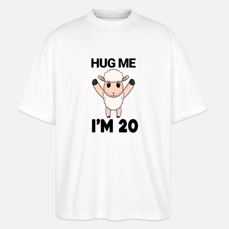 20 ans - 20 ans - câlin - T-shirt bio Blaster 2.0 coupe oversize Stanley/Stella Unisexe - blanc