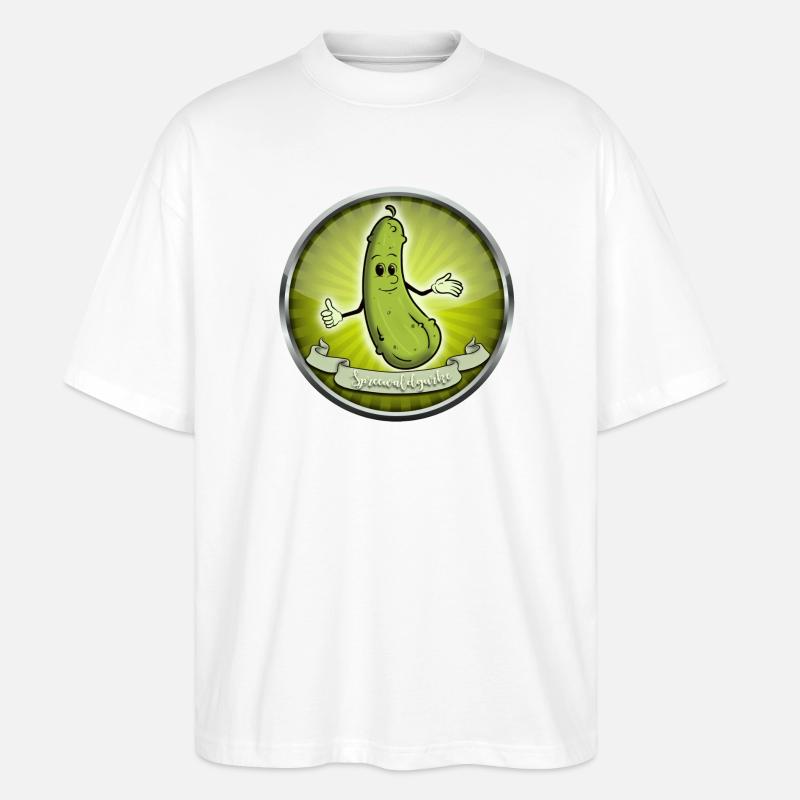 Concombre de Spreewald - T-shirt bio Blaster 2.0 coupe oversize Stanley/Stella Unisexe - blanc