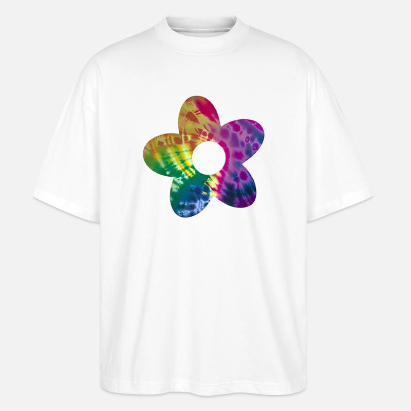 Fleur de Batik - T-shirt bio Blaster 2.0 coupe oversize Stanley/Stella Unisexe - blanc