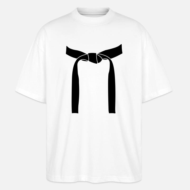 Kampfsportband oder Obi - Stanley/Stella Oversized Unisex Bio T-Shirt Blaster 2.0 - Weiß