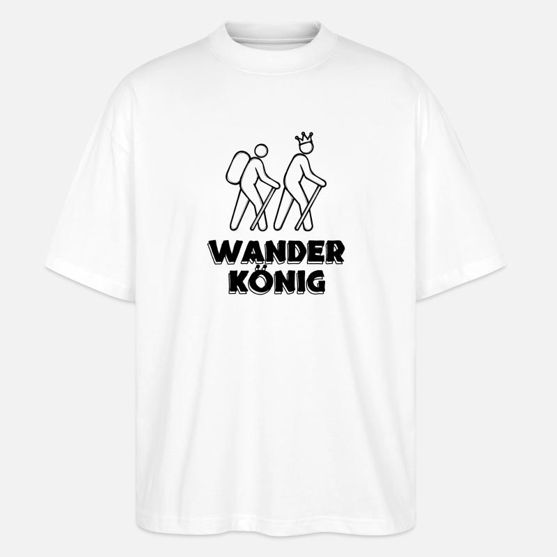 Klettersteig Wandern Wanderer Wanderwege Statement - Stanley/Stella Oversized Unisex Bio T-Shirt Blaster 2.0 - Weiß