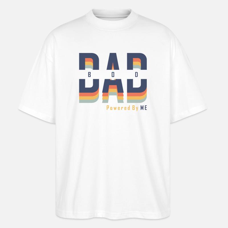 Dad Bod powered by Me - T-shirt bio Blaster 2.0 coupe oversize Stanley/Stella Unisexe - blanc