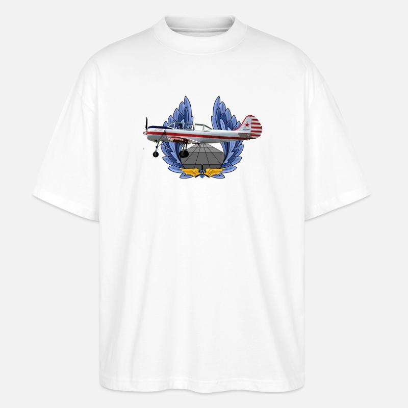 Yak-52 - Stanley/Stella Oversized Unisex Bio T-Shirt Blaster 2.0 - Weiß