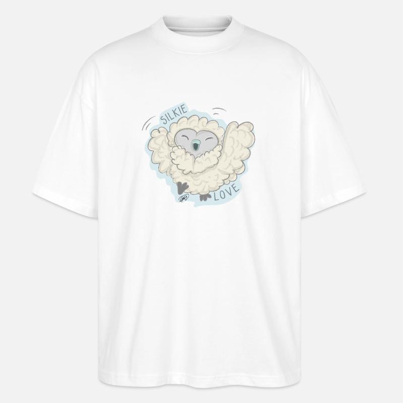 Lioba Seidenhuhn, Hurra - Stanley/Stella Oversized Unisex Bio T-Shirt Blaster 2.0 - Weiß