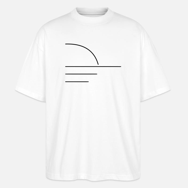 Sonne - Stanley/Stella Oversized Unisex Bio T-Shirt Blaster 2.0 - Weiß