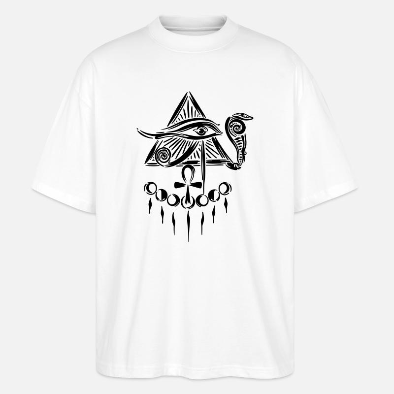 Œil d’Horus Œil d’Horus - T-shirt bio Blaster 2.0 coupe oversize Stanley/Stella Unisexe - blanc