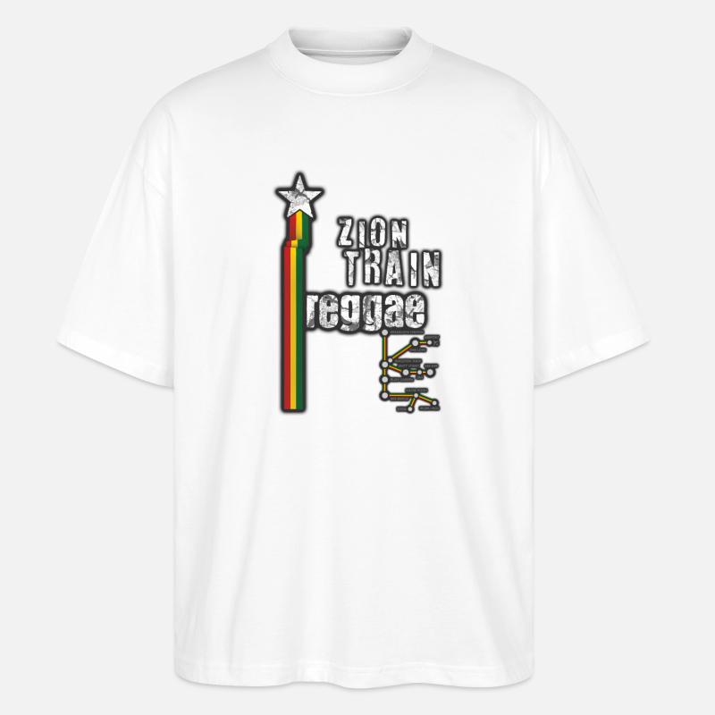 reggae stern plus - Stanley/Stella Oversized Unisex Bio T-Shirt Blaster 2.0 - Weiß