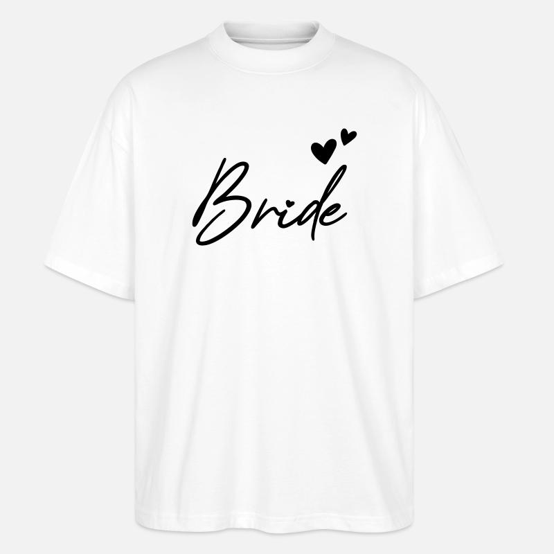 BRIDE Junggesellenabschied - Stanley/Stella Oversized Unisex Bio T-Shirt Blaster 2.0 - Weiß