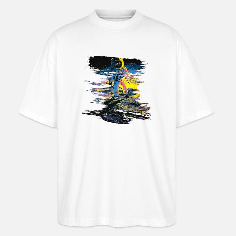 pop - T-shirt bio Blaster 2.0 coupe oversize Stanley/Stella Unisexe - blanc