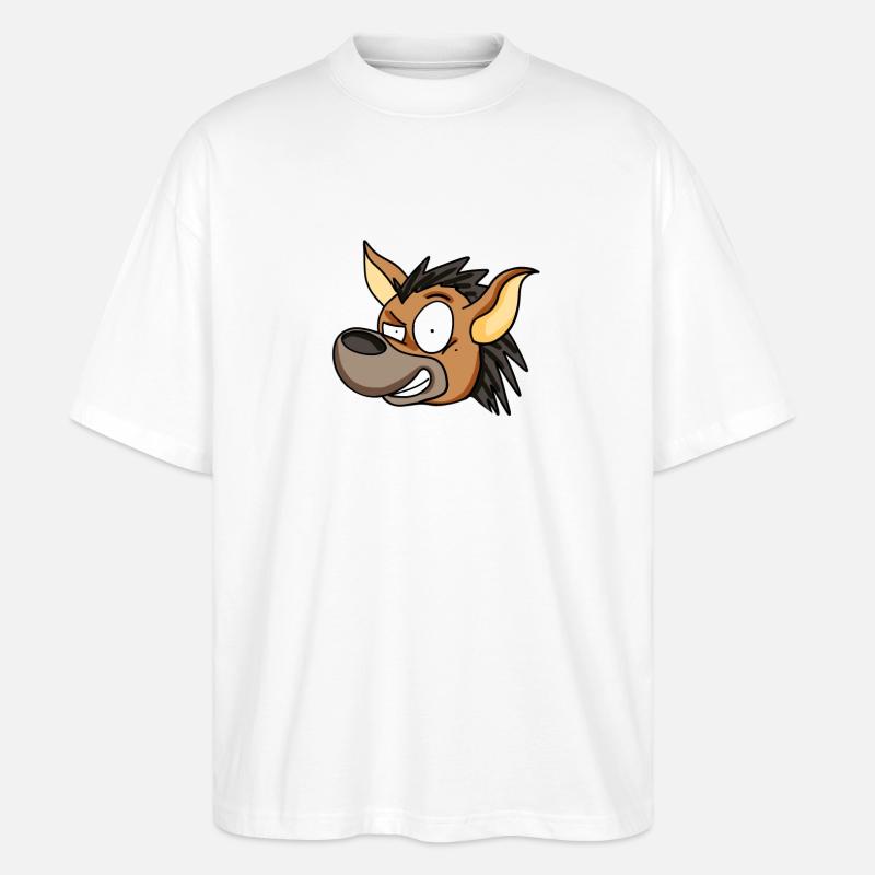 Hyène - T-shirt bio Blaster 2.0 coupe oversize Stanley/Stella Unisexe - blanc
