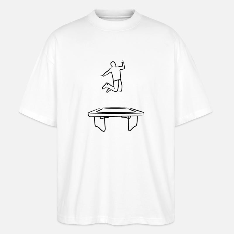 Trampoline operator - Stanley/Stella Oversized Unisex Organic T-shirt Blaster 2.0 - white