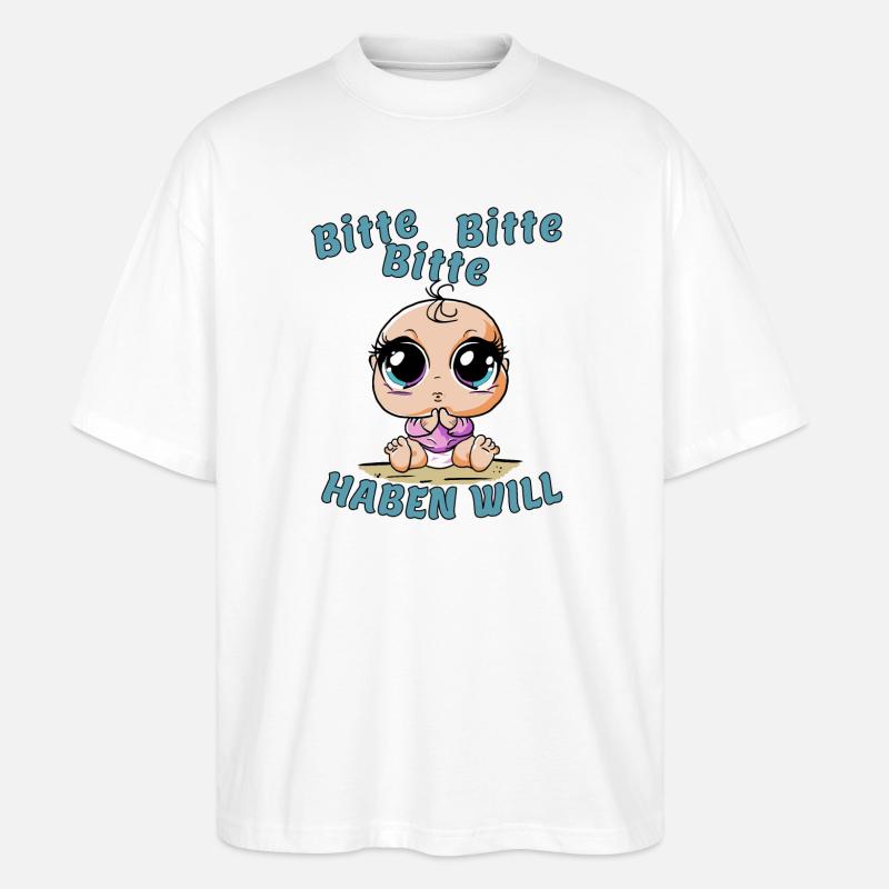 Bitte bitte bitte---haben will - Stanley/Stella Oversized Unisex Bio T-Shirt Blaster 2.0 - Weiß