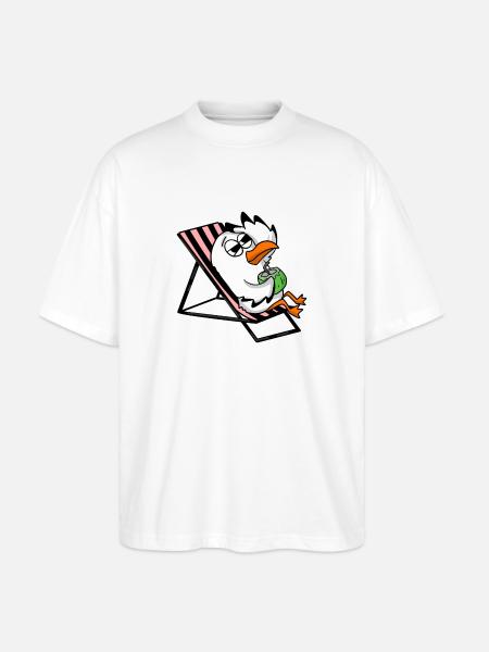 Gull - Stanley/Stella Oversized Unisex Organic T-shirt Blaster 2.0 - white