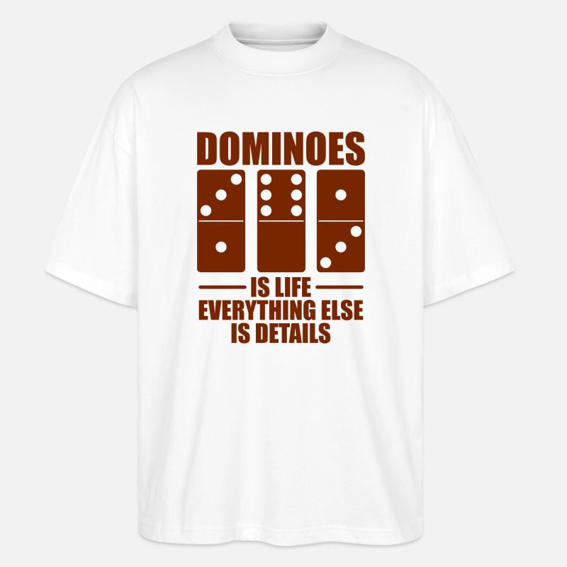 Domino Design - Stanley/Stella Oversized Unisex Bio T-Shirt Blaster 2.0 - Weiß