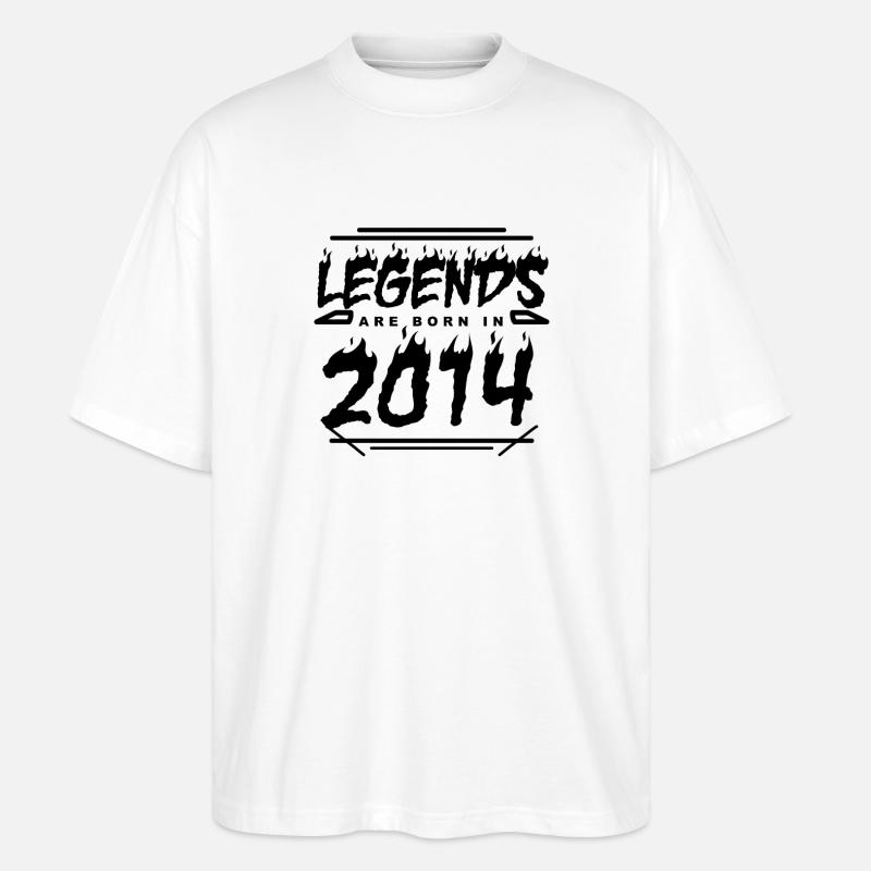 2014 - Année 2014 - Année 2014 - T-shirt bio Blaster 2.0 coupe oversize Stanley/Stella Unisexe - blanc