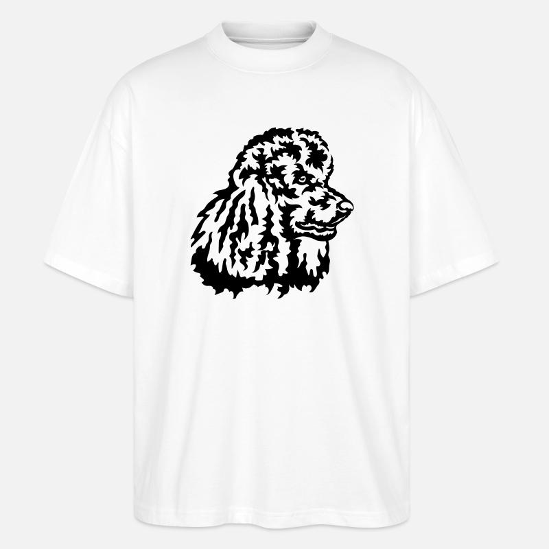 Grosse tête de caniche - T-shirt bio Blaster 2.0 coupe oversize Stanley/Stella Unisexe - blanc