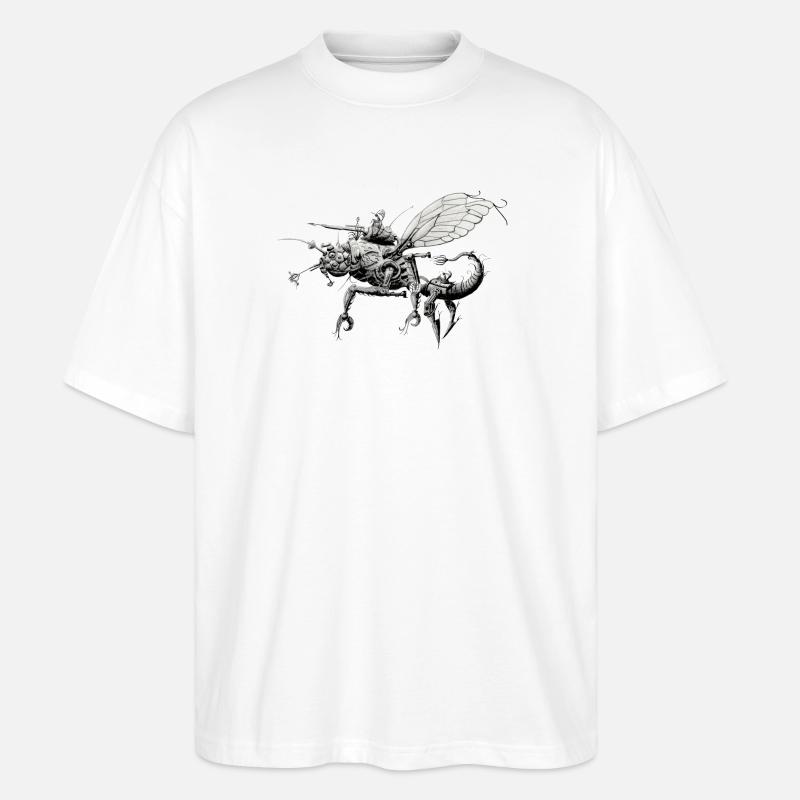 Insecte robot - T-shirt bio Blaster 2.0 coupe oversize Stanley/Stella Unisexe - blanc