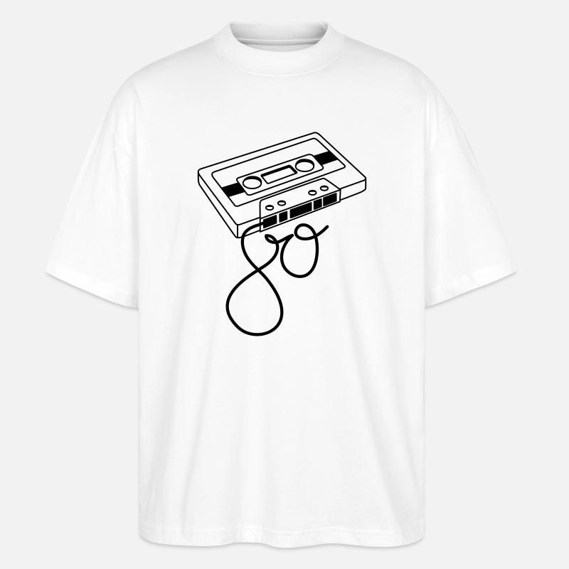 80s - Stanley/Stella Oversized Unisex Bio T-Shirt Blaster 2.0 - Weiß