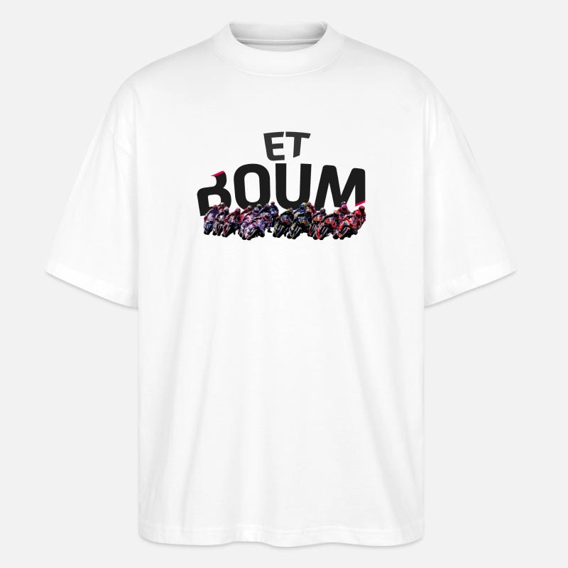 ET BOUM - T-shirt bio Blaster 2.0 coupe oversize Stanley/Stella Unisexe - blanc
