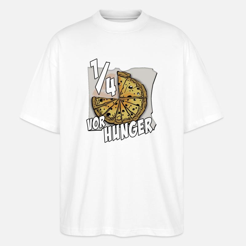ein viertel vor hunger - Stanley/Stella Oversized Unisex Bio T-Shirt Blaster 2.0 - Weiß