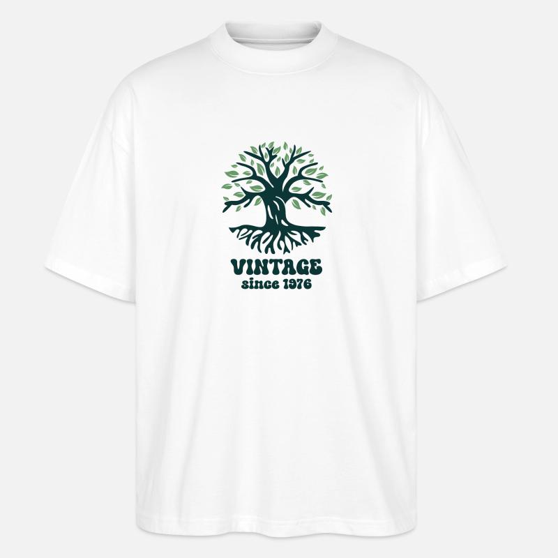 Millésime 1976 - T-shirt bio Blaster 2.0 coupe oversize Stanley/Stella Unisexe - blanc