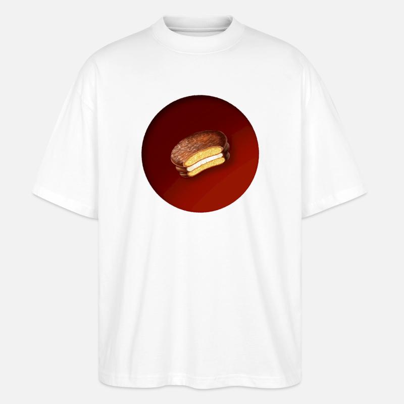 ein leckerer Keks mit Schokolade - Stanley/Stella Oversized Unisex Bio T-Shirt Blaster 2.0 - Weiß