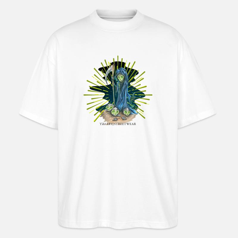 der Tod - Stanley/Stella Oversized Unisex Bio T-Shirt Blaster 2.0 - Weiß