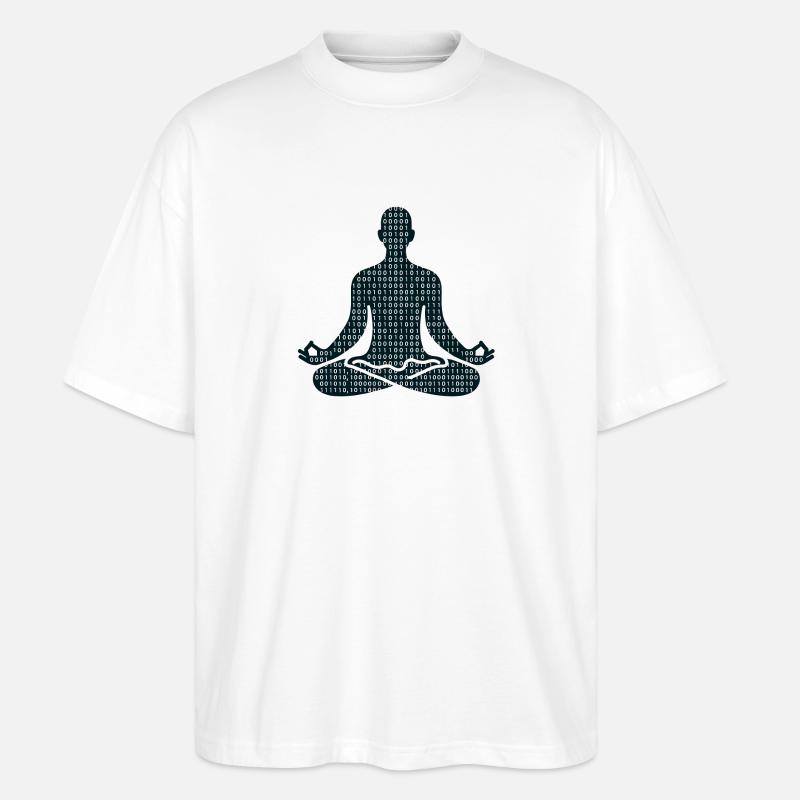Meditative Pose - Stanley/Stella Oversized Unisex Bio T-Shirt Blaster 2.0 - Weiß