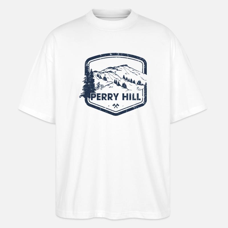 Perry Hill Mountain Trail - Stanley/Stella Oversized Unisex Bio T-Shirt Blaster 2.0 - Weiß