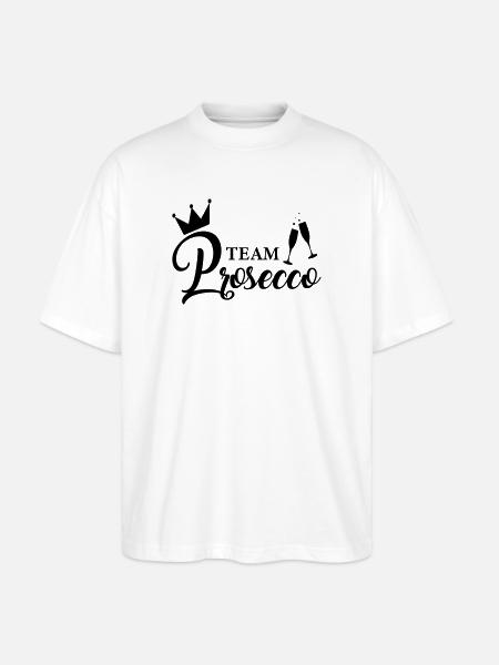 Team Prosecco! - Stanley/Stella Oversized Unisex Bio T-Shirt Blaster 2.0 - Weiß