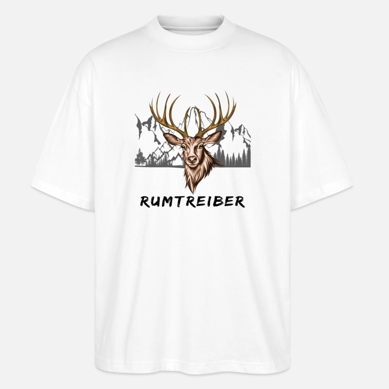Rumtreiber - Stanley/Stella Oversized Unisex Bio T-Shirt Blaster 2.0 - Weiß