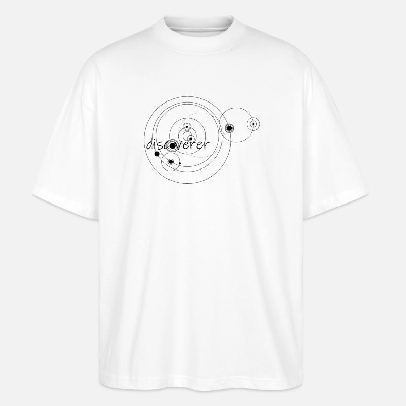 discoverer (black) - Stanley/Stella Oversized Unisex Bio T-Shirt Blaster 2.0 - Weiß