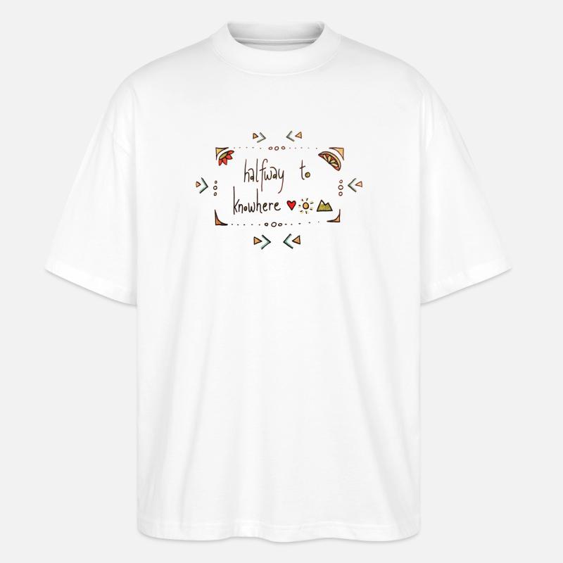 Halfway To Knowhere - Stanley/Stella Oversized Unisex Bio T-Shirt Blaster 2.0 - Weiß