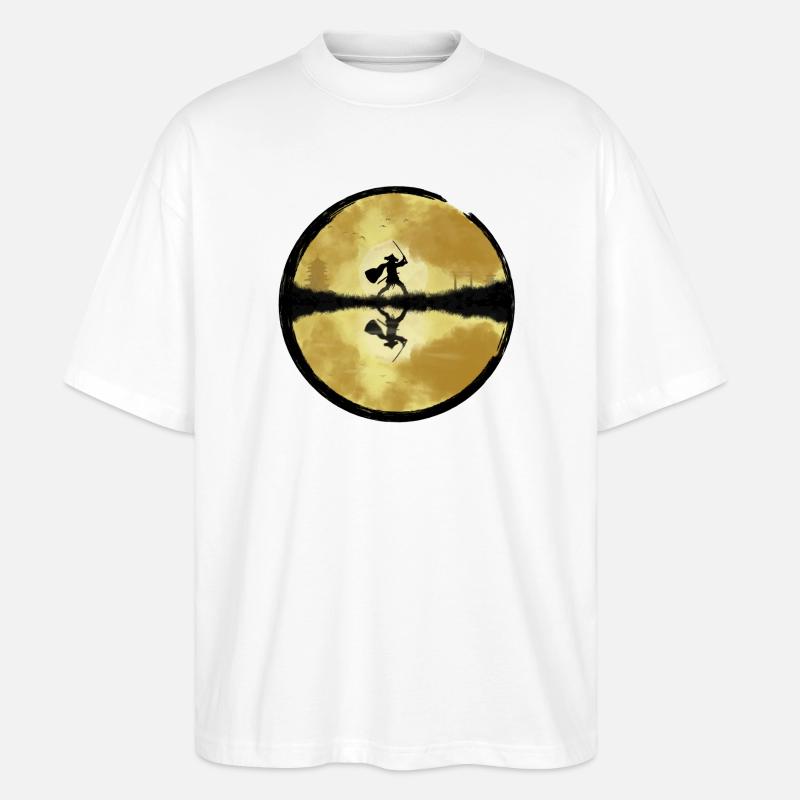 Samurai - Stanley/Stella Oversized Unisex Bio T-Shirt Blaster 2.0 - Weiß