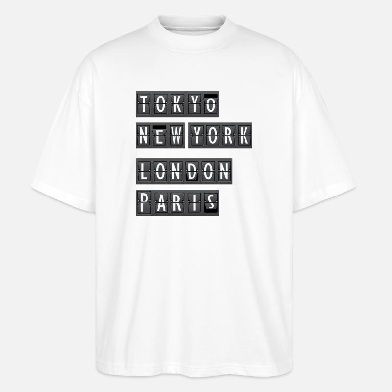 Flugziele - Stanley/Stella Oversized Unisex Bio T-Shirt Blaster 2.0 - Weiß