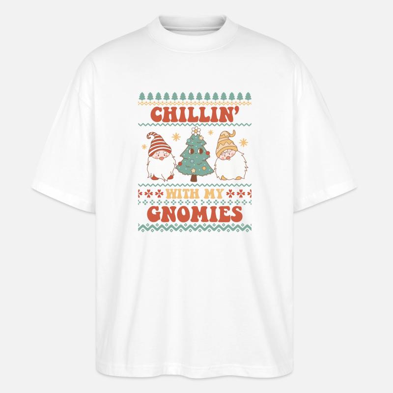 Pull de Noël moche - T-shirt bio Blaster 2.0 coupe oversize Stanley/Stella Unisexe - blanc