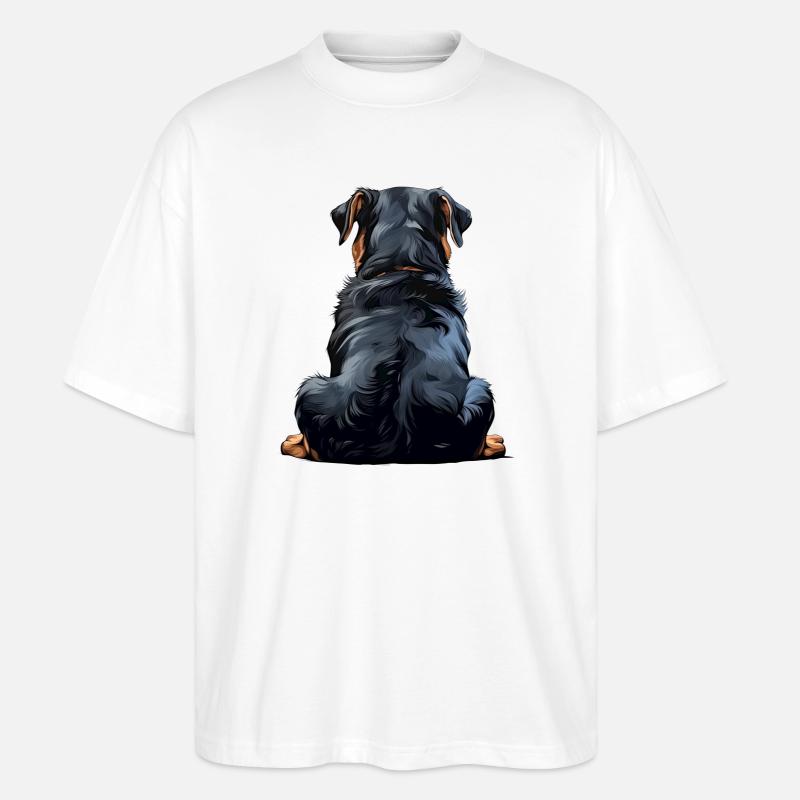 Rottweiler - Stanley/Stella Oversized Unisex Bio T-Shirt Blaster 2.0 - Weiß