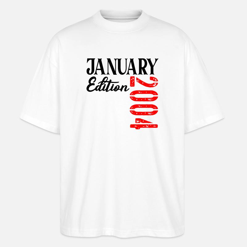 23 ans, 23e anniversaire JANVIER 2014 - T-shirt bio Blaster 2.0 coupe oversize Stanley/Stella Unisexe - blanc