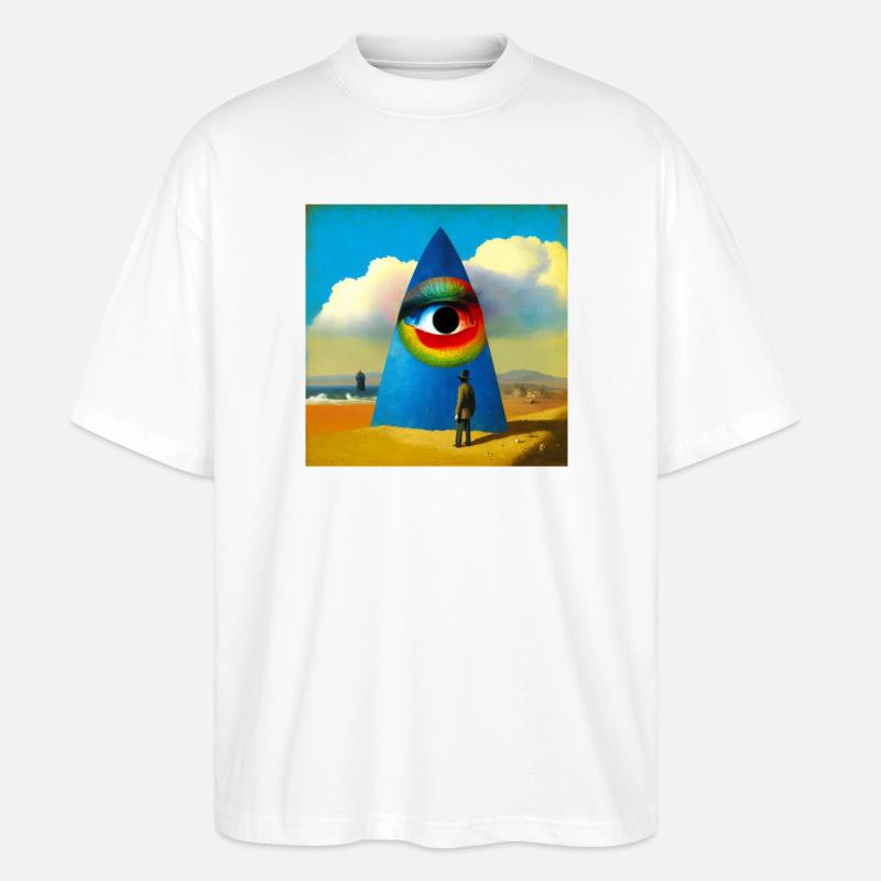 Surreal 04 - Stanley/Stella Oversized Unisex Bio T-Shirt Blaster 2.0 - Weiß