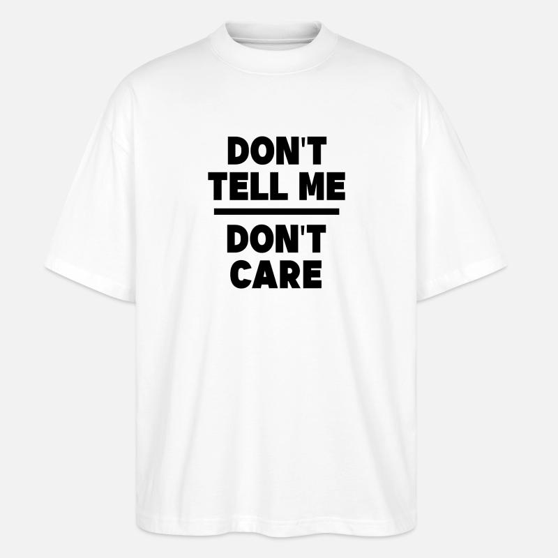 Ist Mir Wurscht Egal Statement Chill - Stanley/Stella Oversized Unisex Bio T-Shirt Blaster 2.0 - Weiß