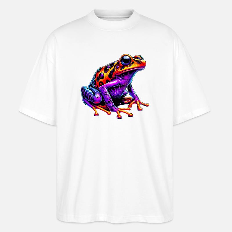 Grenouille - T-shirt bio Blaster 2.0 coupe oversize Stanley/Stella Unisexe - blanc