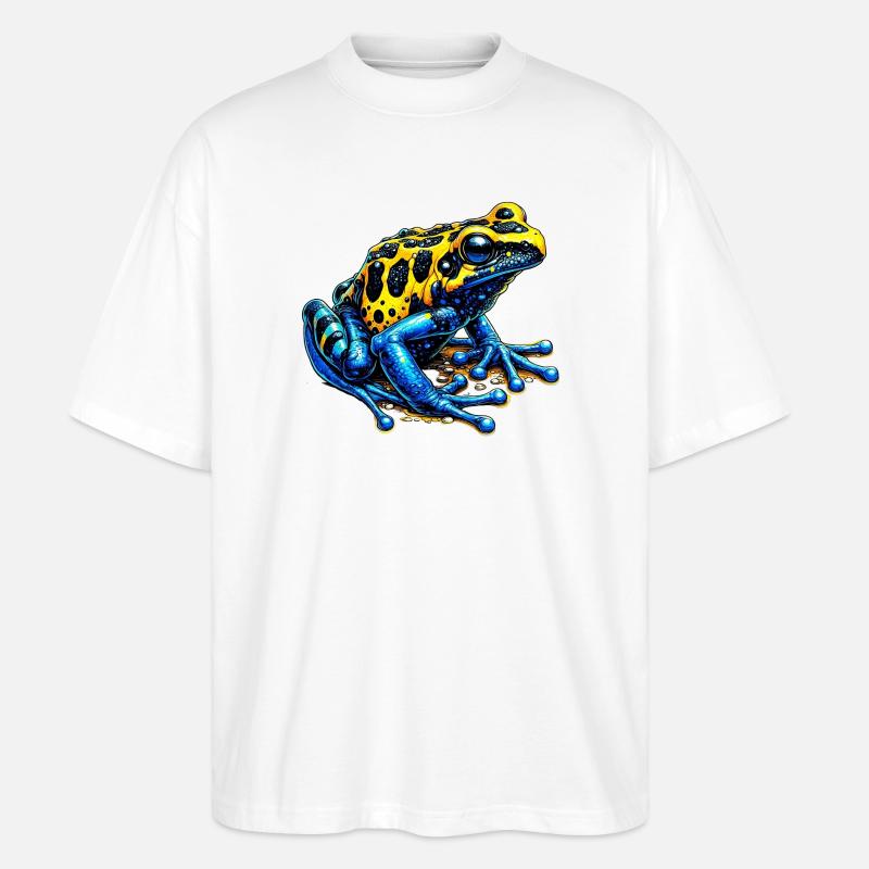 Frosch - Stanley/Stella Oversized Unisex Bio T-Shirt Blaster 2.0 - Weiß
