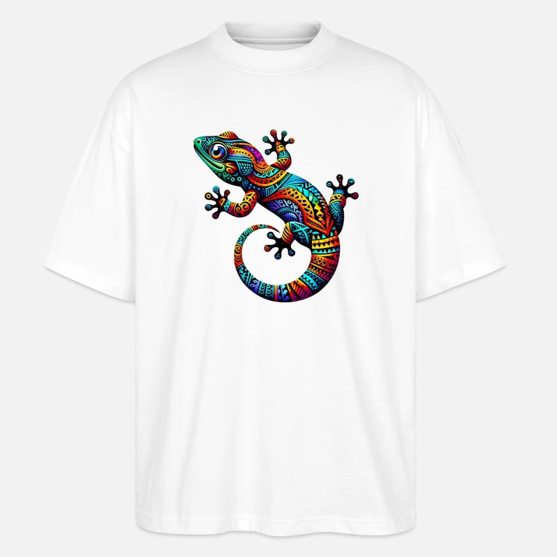 Gecko - T-shirt bio Blaster 2.0 coupe oversize Stanley/Stella Unisexe - blanc