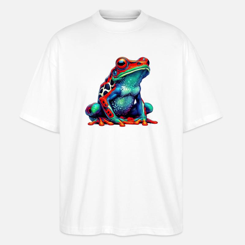 Frosch - Stanley/Stella Oversized Unisex Bio T-Shirt Blaster 2.0 - Weiß