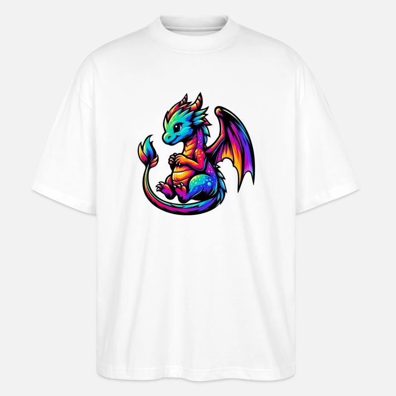Dragon - T-shirt bio Blaster 2.0 coupe oversize Stanley/Stella Unisexe - blanc