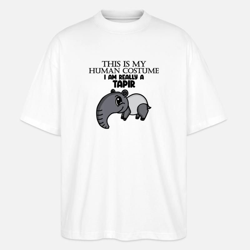 tapir tapire Spruch - Stanley/Stella Oversized Unisex Bio T-Shirt Blaster 2.0 - Weiß