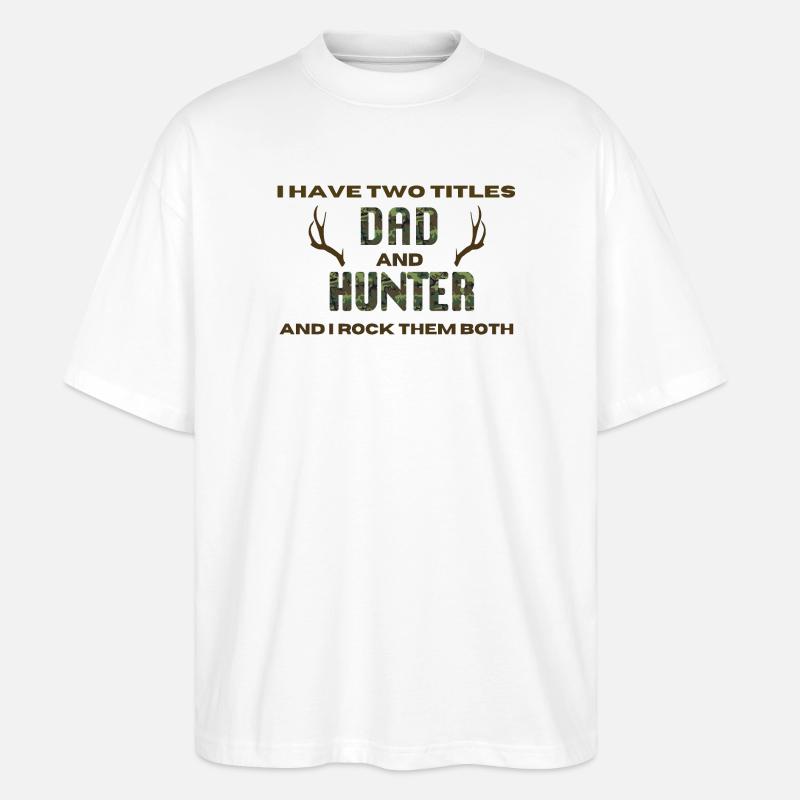 Jäger Spruch - Stanley/Stella Oversized Unisex Bio T-Shirt Blaster 2.0 - Weiß