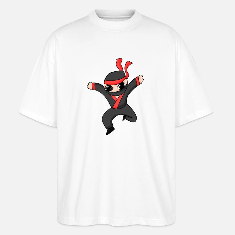 Ninja - Stanley/Stella Oversized Unisex Organic T-shirt Blaster 2.0 - white